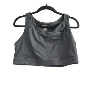 Torrid Active Size 2,2X 18/20 Black Low Impact Lightly Lined Sports Bra Pullover